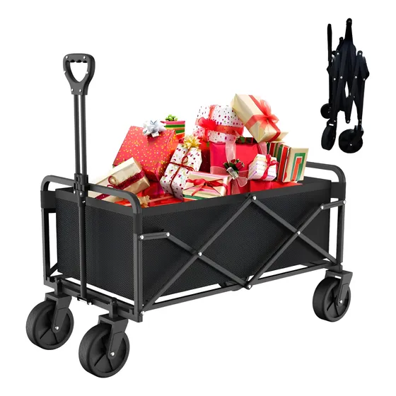 Carrito Plegable Playero Camping Todo Terreno Soporta 130 Kg