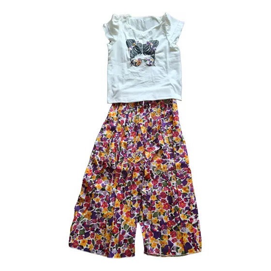 Conjunto Blusa Y Mono Shein Niña
