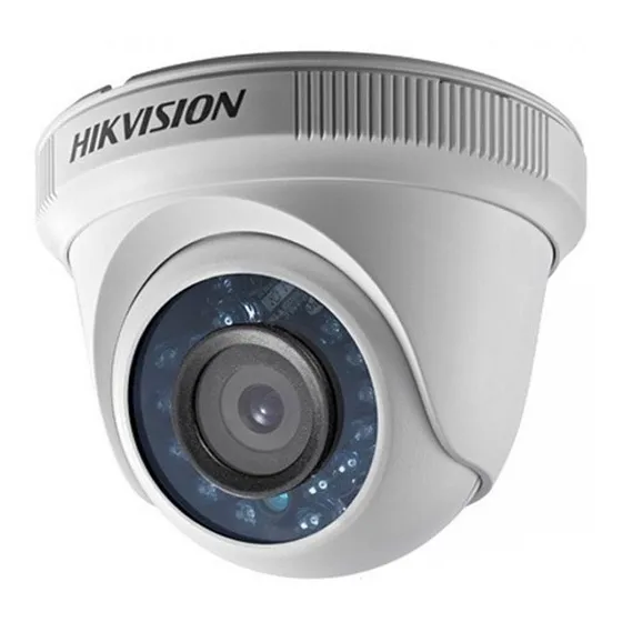 Cámara Turbo Hd Hikvision Tipo Domo Plástico 2mp Cmos 1080p Color Blanco