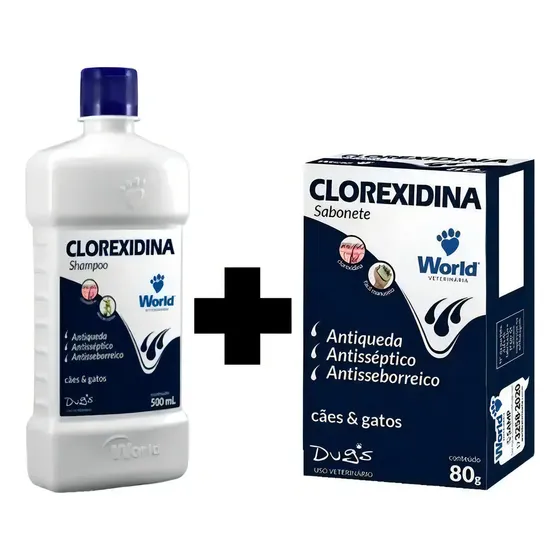 Shampoo + Sabonete Clorexidina Dugs Anti Seborreia Septico