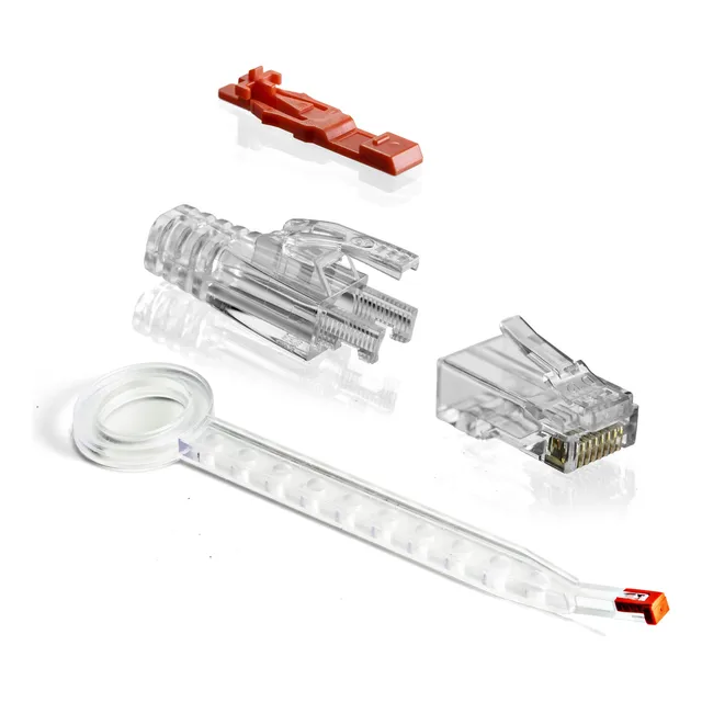 Conectores Rj45 Cat6 Enchapados En Oro Ntw