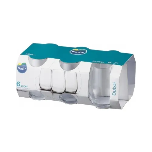 Vaso De Vidrio Dubai X6 480ml Nadir