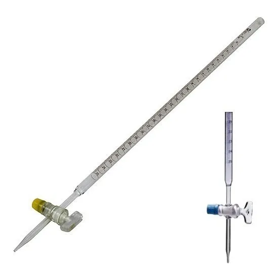 Bureta Graduada 50 Ml Robinete Vidrio Para Cubicar Motores 
