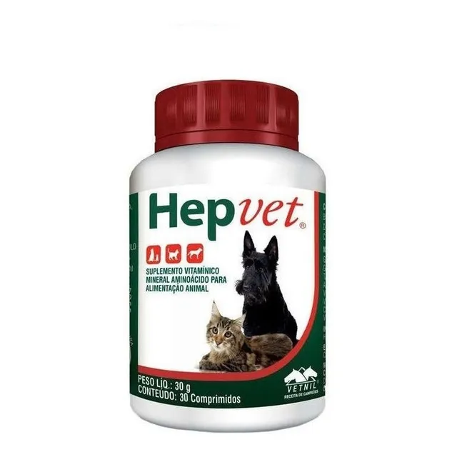 Hepvet Suspensión Suplemento Vitamínico 30 Comp Vetnil