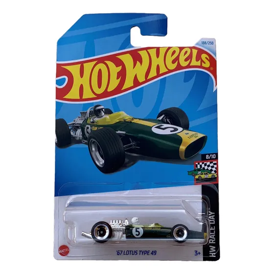 Hot Wheels '67 Lotus Type 49 F1 Hw Race Day 2024 #188 Nuevo