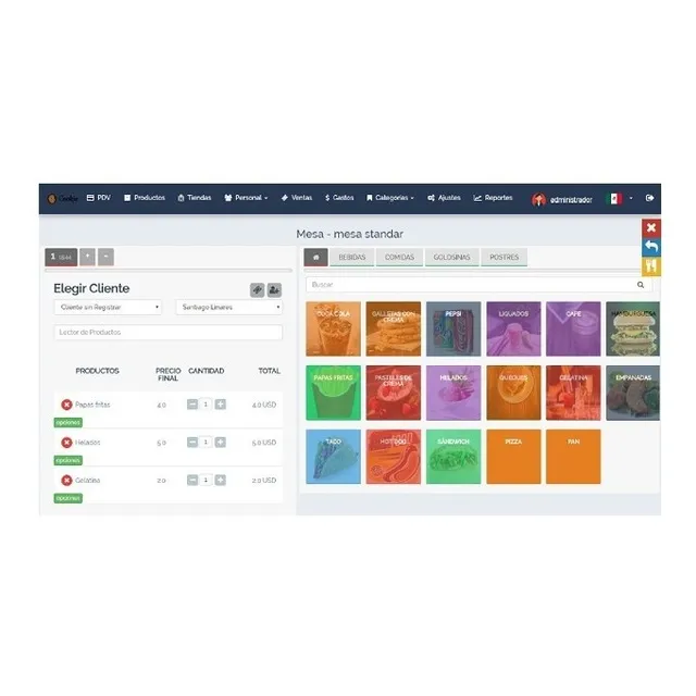 Sistema Restaurantes Cafeterias Multi Tienda Online Demo