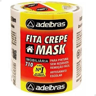 15 X Rolos De Fita Crepe Branca 24mm X 50m - Adelbras 15 X Rolos De Fita Crepe Branca 24mm X 50m - Adelbras