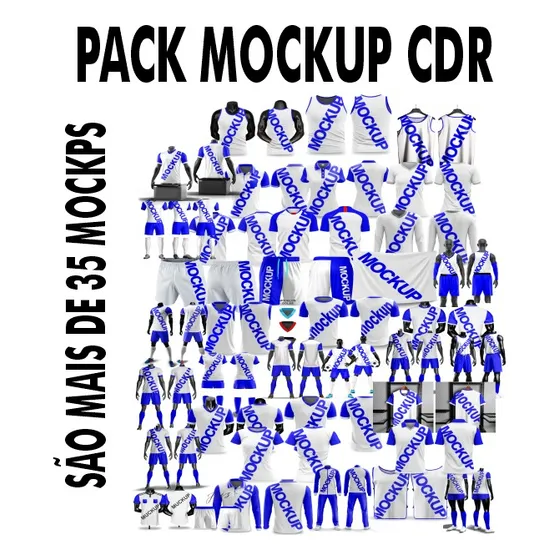Pack Mockup Moletom, Mockup Camisetas, Editável
