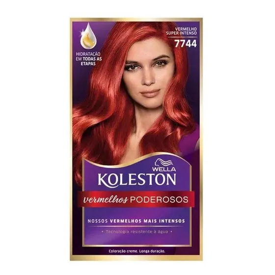 Tinta De Cabelo Koleston Vermelho Super Intenso 7744
