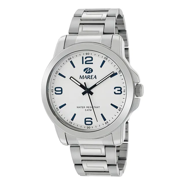 Marea Watch B4125803 Color de la correa Plateado Color del bisel Plateado Color del fondo Blanco
