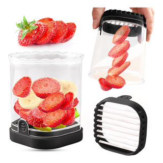 Taza Rebanadora De Frutas,cortadora Fresas,cortador Plátano Taza Rebanadora De Frutas,cortadora Fresas,cortador Plátano