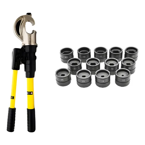 Alicate De Compressão Hidráulica Y-35 C/ Jogo De 10 Matrizes