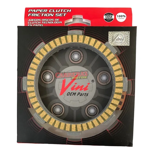 Disco Embrague Cg125/xtz/ybr/target Base Papel Vini         