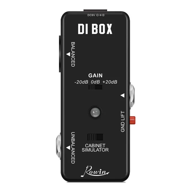 Guitarra Rowin Lef-331 Direct Box, Bajo Pasivo Di Box