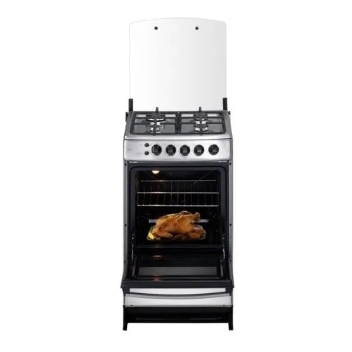 Cocina A Gas Indurama Modelo Bilbao 4 Hor/ Inox/ Con Grill