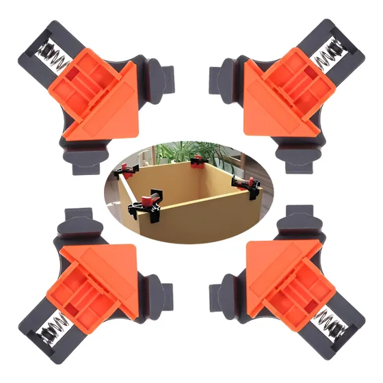 4pcs Clip De Fijación Ángulo Recto 90 Grado Para Carpintería