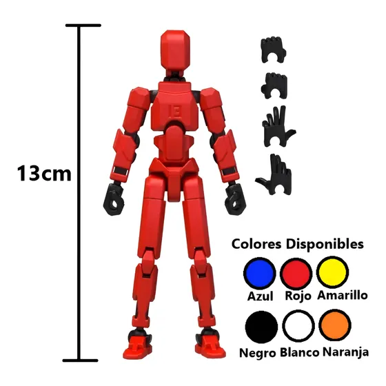 Muñeco Dummy Super Articulado, 13cm De Altura