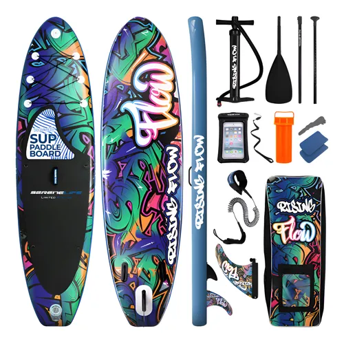 Prancha Inflável Intex Standup Paddle Aqua Quest 240 C/ Remo Cor