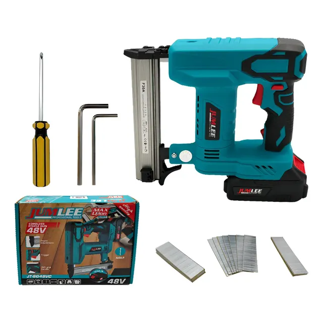 Grampeador Pinador 48v Elétrico Burshless 2 Bateria Sem Fio 127/220v