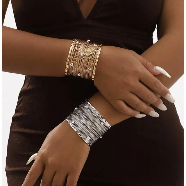 Brazalete Pulsera Body Chain Griega Egipcia Cristales Brilla
