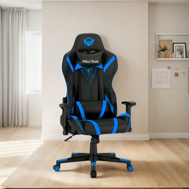 Silla Gamer Meetion Mt-chr15 Ergonómica Cuero Sintético