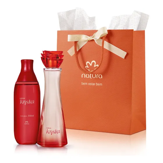 Presente Feminino Natura Kriska - Colônia + Body Splash