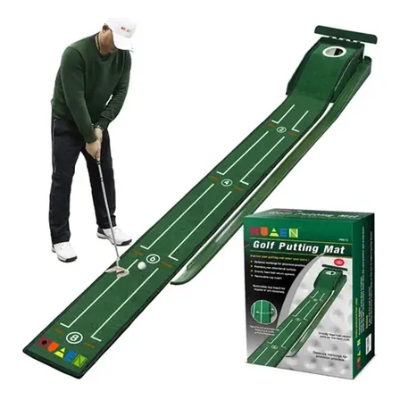 Kit Tapete Golfe 2,5m - Mini Pista Para Casa Verde Verde