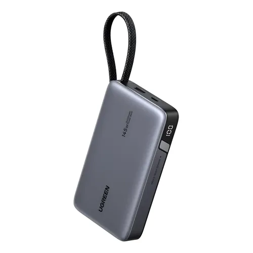 Power Bank Ugreen Nexode Pro 25000mAh 200W Com Cabo USB-C Retrátil