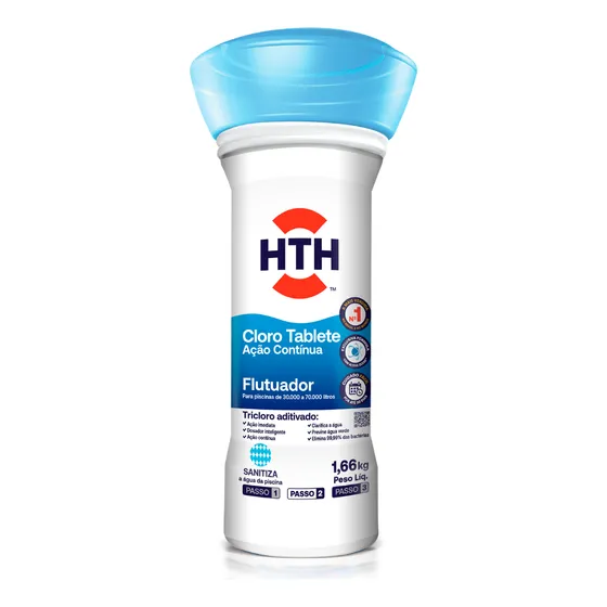 Clorador Flutuador Advanced Hth 1,66kg Tratamento Piscinas
