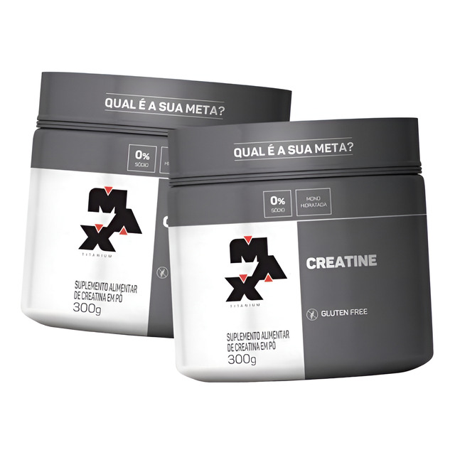 Kit 2x Creatina Titanium (300g) Max Titanium