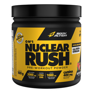 Nuclear Rush 2000mg Beta Alanina Bodyaction Sabor Morango Nuclear Rush 2000mg Beta Alanina Bodyaction Sabor Morango