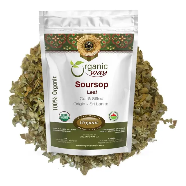 Hoja De Guanábana Secas Orgánicas - Organic Way 100% Cruda 8