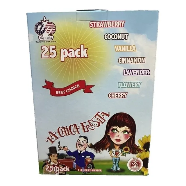 Ambientador Chica Fresita Original Mexicano Caja 25 Unidades