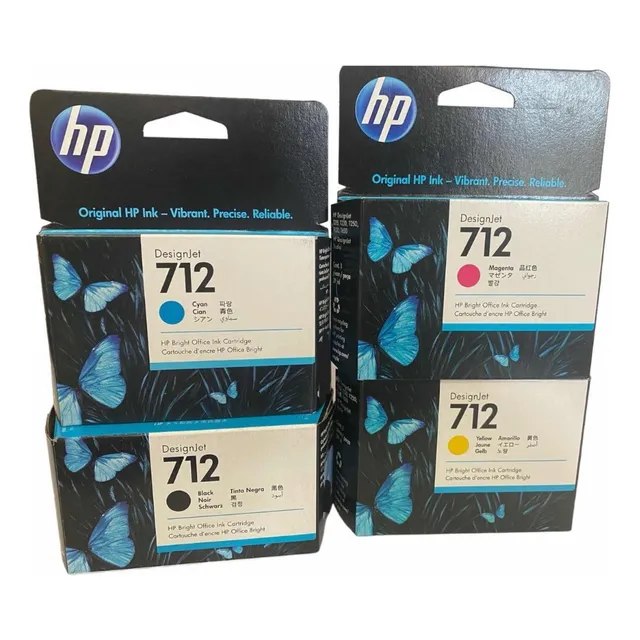 Kit Hp 712 Bk Cyan Magenta Amarillo
