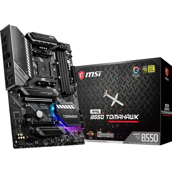 Placa-mãe Msi Mag B550 Tomahawk Gaming Amd Am4 Ddr4 Atx