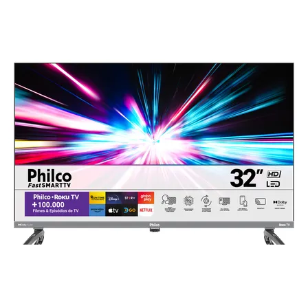 📺 SMART TV COM TECNOLOGIA DE PONTA

*Smart Tv 32 Philco P32vik Roku Led Dolby Audio Hdr Wi-fi 110/220v*  
~R$ 1.499,00~ → *R$ 864,45*  
💥 *42% OFF*

✅ Imagem LED com HDR para cores vivas e detalhadas  
✅ Áudio Dolby - som imersivo para sua experiência  
✅