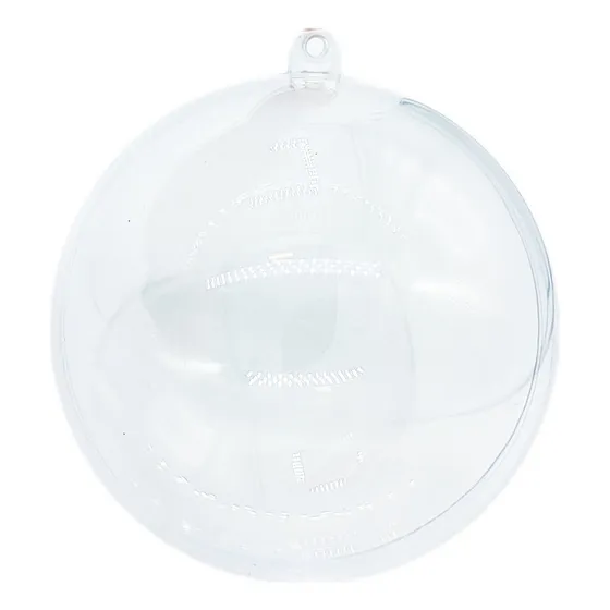 Pack X 5 Esferas Bolas Navideña Transparente Acrílico 8 Cm