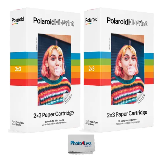 Cartucho De Papel Para Impresora Polaroid Hi-print 2x3 Con 2