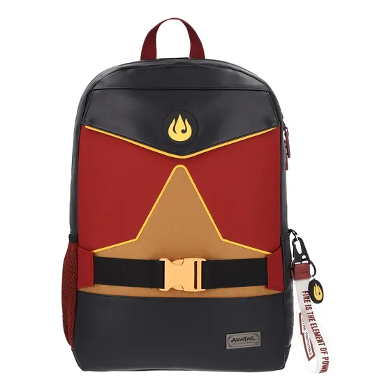Mochila Avatar La Nacion Del Fuego Color Negro Diseño De La Tela Lisa