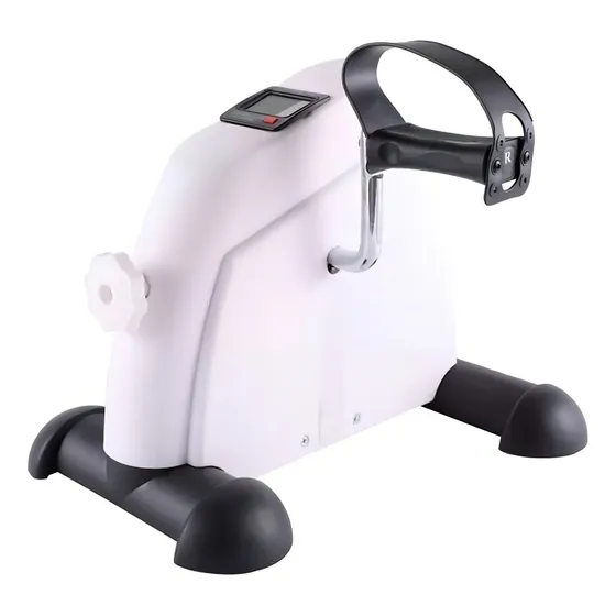 Mini Bicicleta Ergométrica Compacta para Exercícios de Pernas e Braços com Display Digital, Resistência Ajustável e Uso Sentado - Marca Lorben