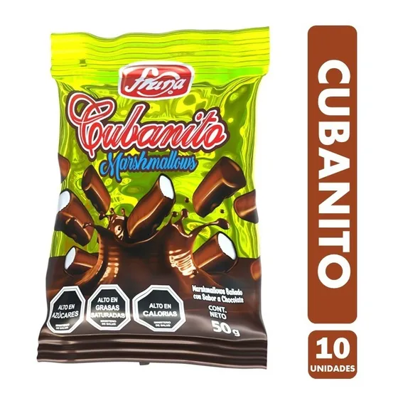 Marshmallows Cubanitos, Para Colación - Pack De 10 Unidades