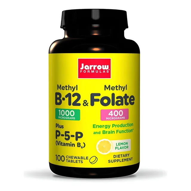 Vitamina B12 Methyl + Metilfolato P5p 100 Capsulas Eg B60