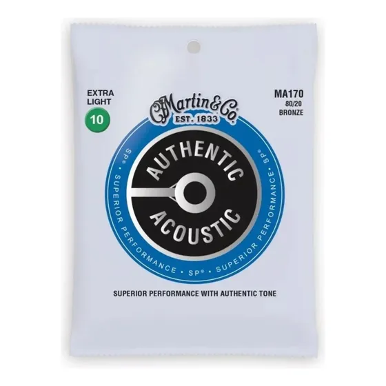 Encordoamento Martin Authentic Acoustic Violão Aço - Escolha