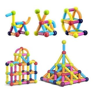 . Juego De Bloques De Construcción De Palos Magnéticos . Juego De Bloques De Construcción De Palos Magnéticos