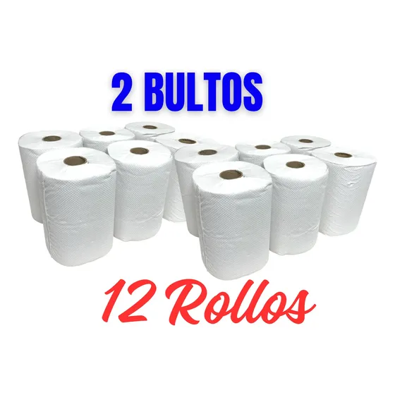 Toalla En Rollo Para Manos Brilux X 12 Rollos Con Iva