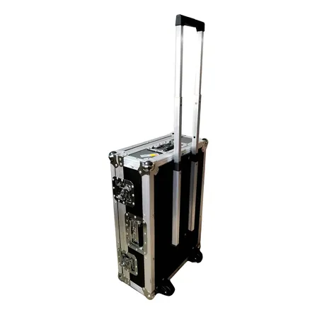 Case Baú 60x40x20cm Com Rodas E Alça Tipo Mala Preto