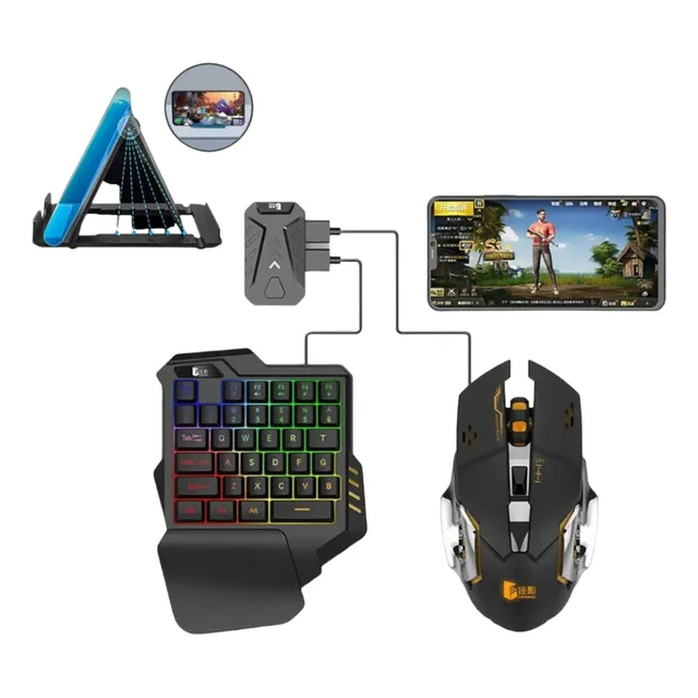 Set Gamer Para Jugar En El Teléfono, Incluye Teclado Y Mouse