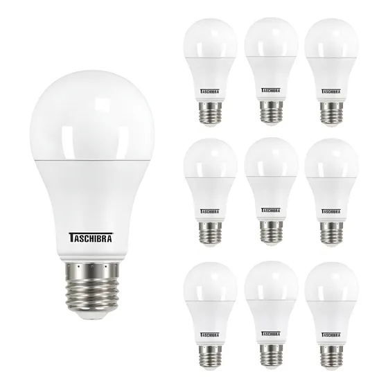 Kit 10 Lâmpada Led Tkl 90 15w Taschibra  6500k / 3000k