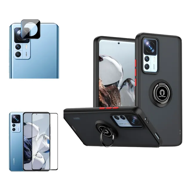 Case Funda Para Xiaomi Mi 12t Pro + Mica Pantalla Y Cámara 