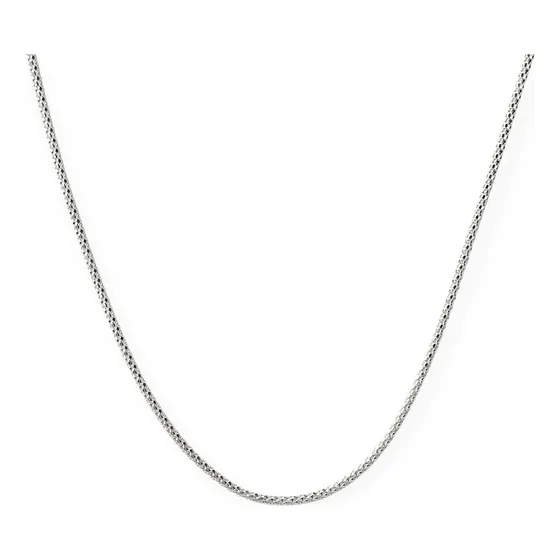Cadena Cordón Espuma 50cm Plata Fina 925
